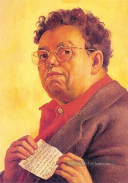 autoportrait dédié à Irène riche 1941 Diego Rivera Peinture à l'huile